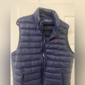 Navy puffer vest
